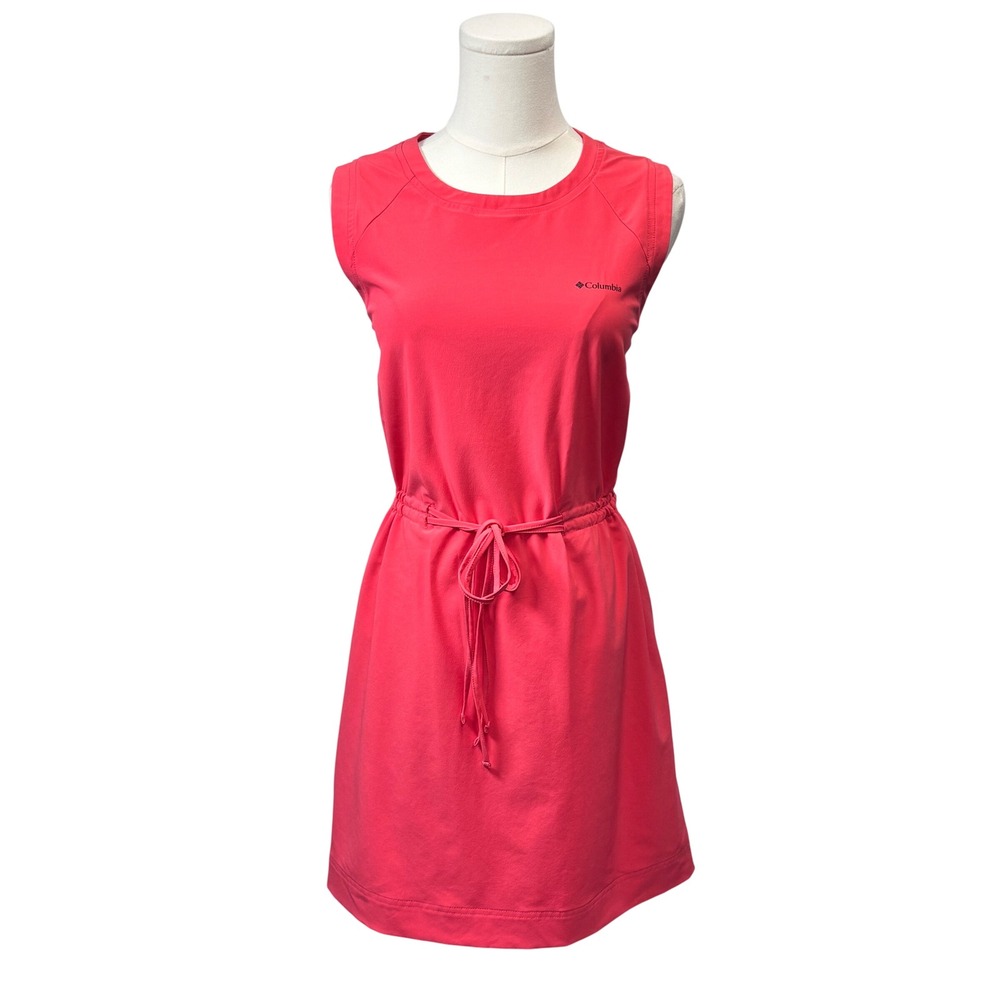 Columbia Dress Pink Sleeveless Drawstring Waist Athletic Gorpcore Women Size M